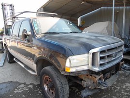 2002 Ford F-250 XLT Black Crew Cab 7.3L Turbo Diesel AT 4WD #F24745